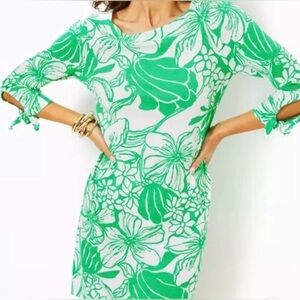 Lilly Pulitzer Lidia 3/4 Sleeve Spearmint Kiss My Tulips oversized XS NWT